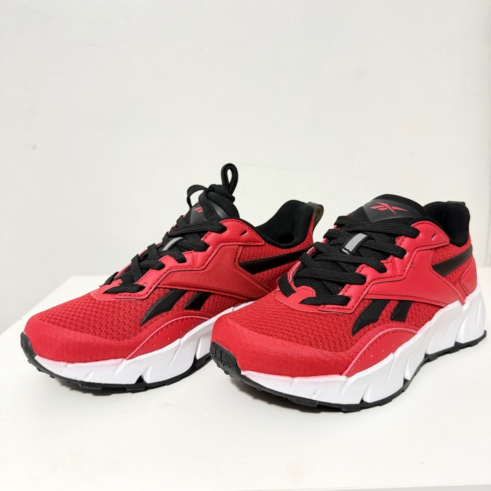 Reebok Kids Red and Black Athletic Sneakers - Brand New